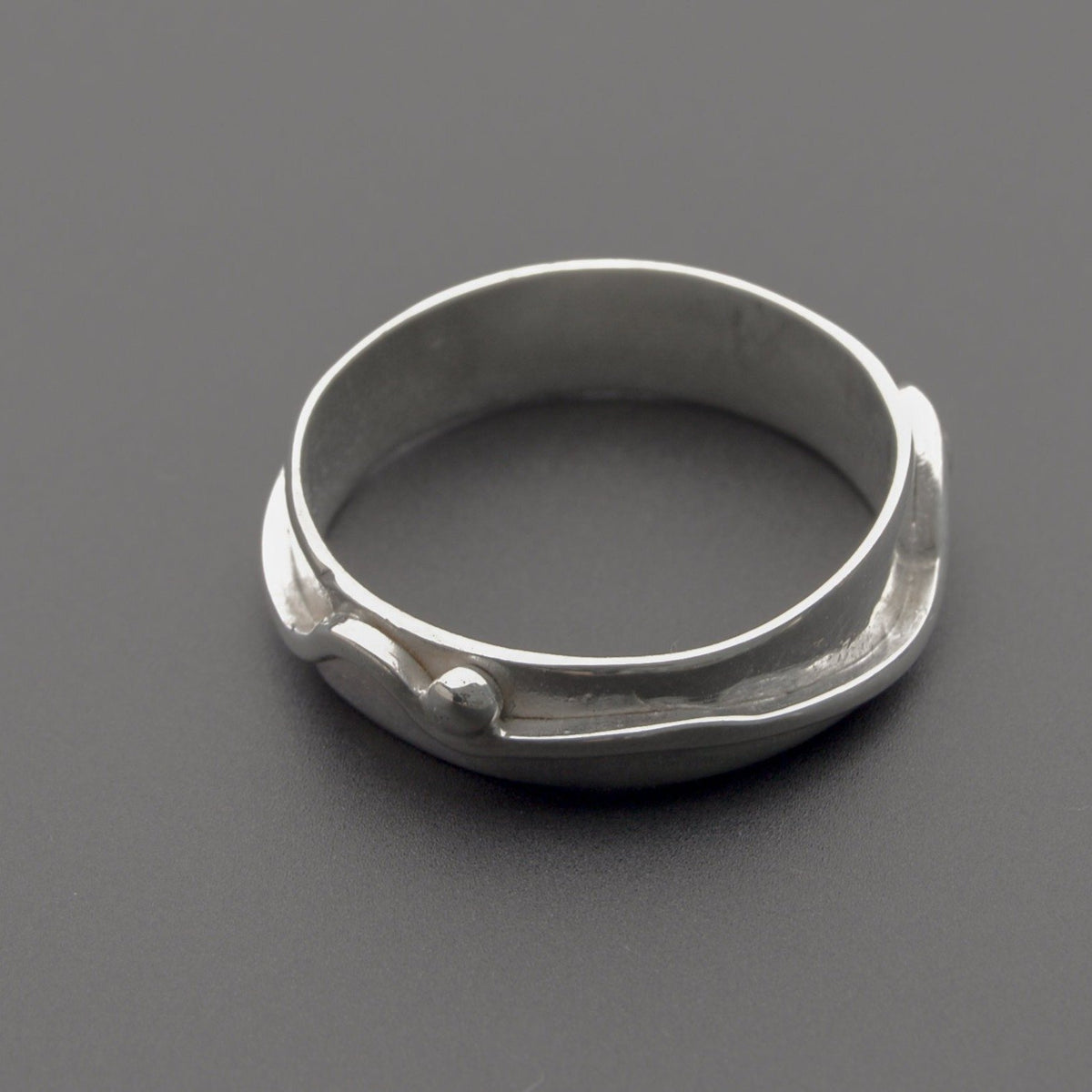 Unique hand made silver ring