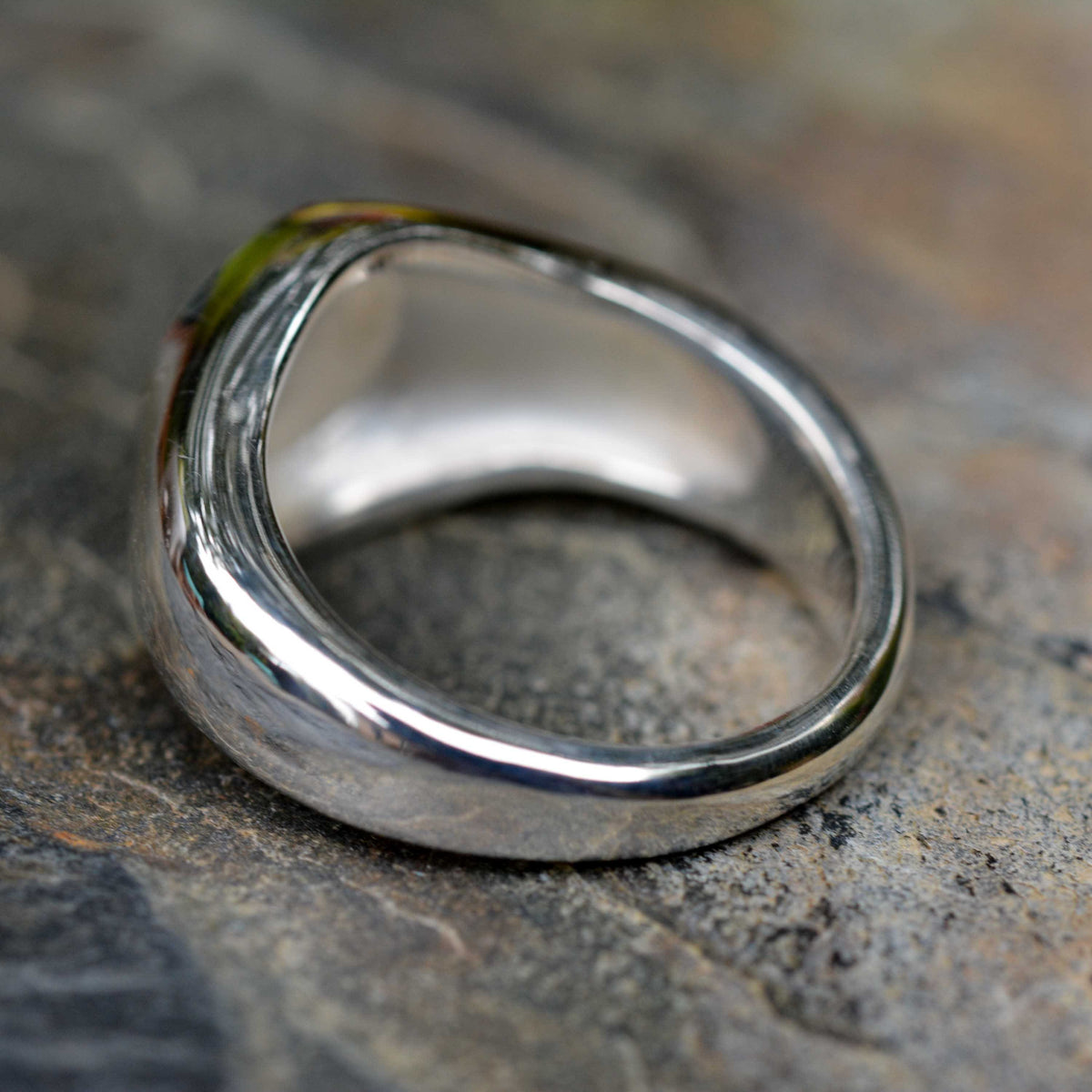 Unique Sterling Silver Knight Cross Signet Ring – Size 9