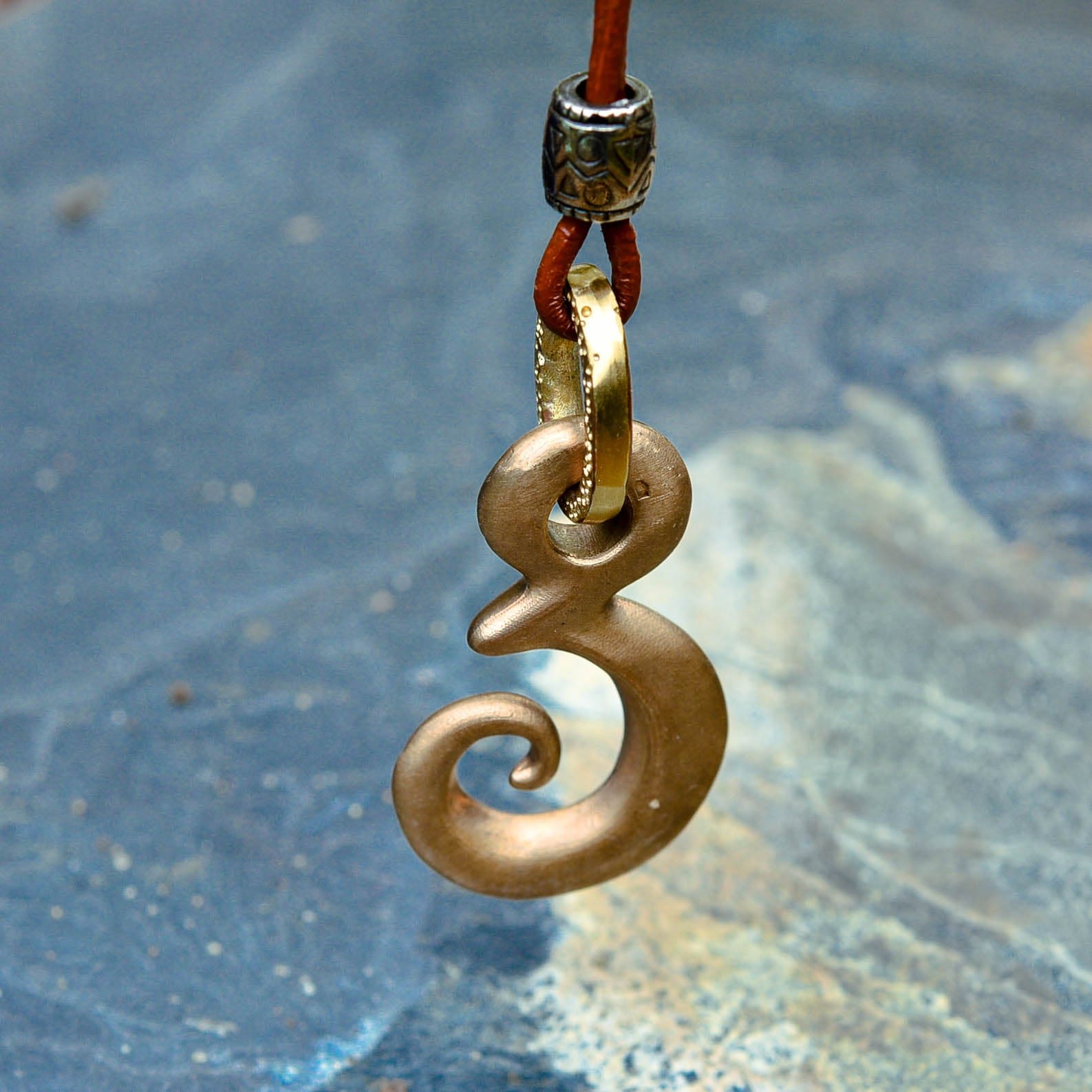 Monkey Pendant in Bronze - NECKLACES