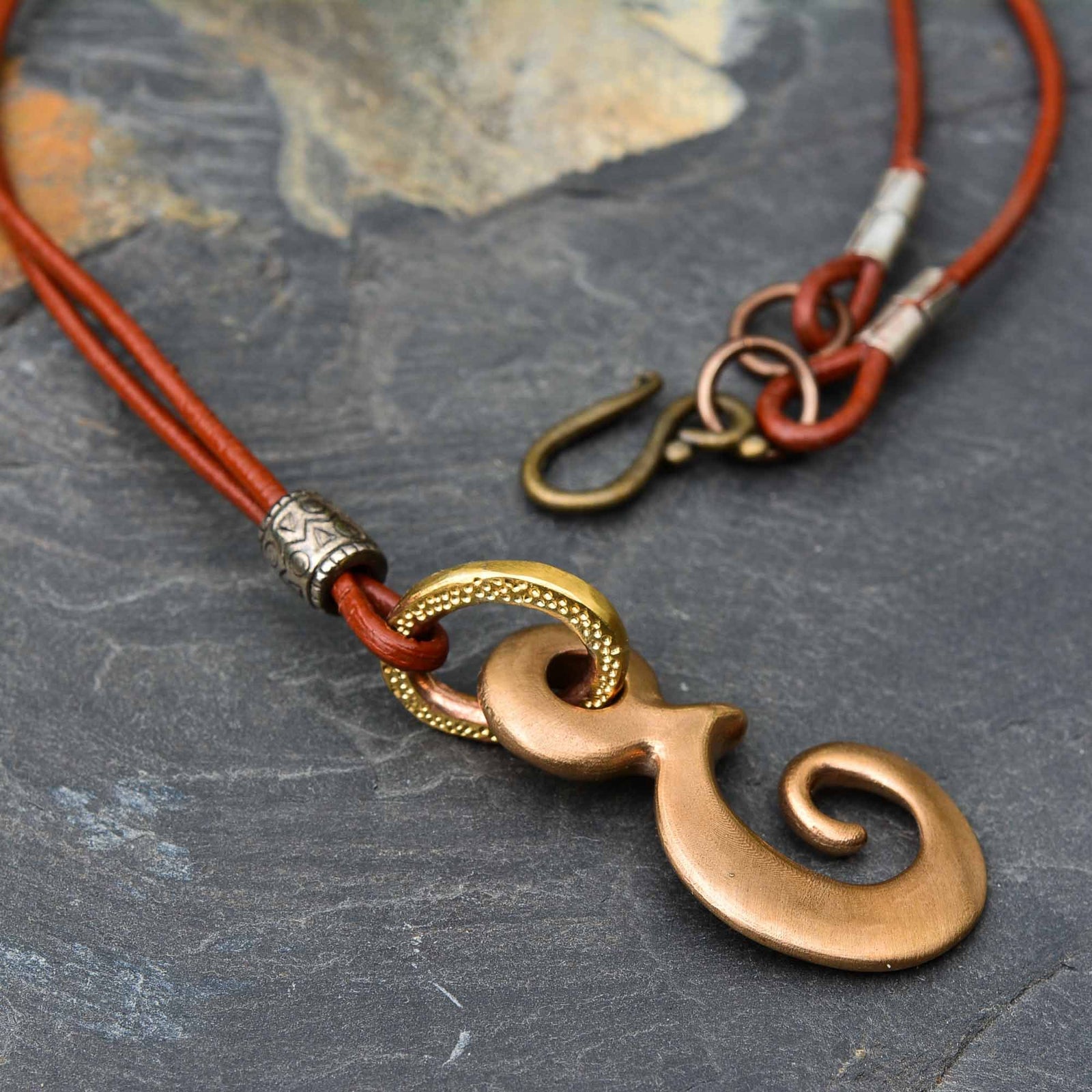 Monkey Pendant in Bronze - NECKLACES