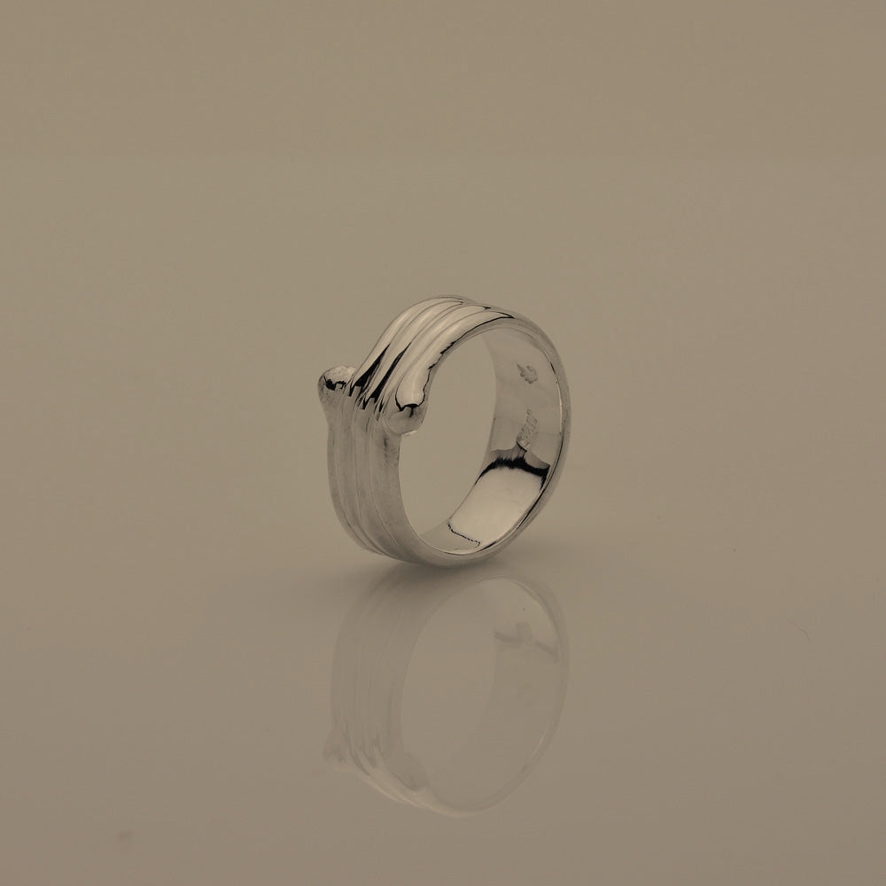 Rings of Joy. Silver Organic Ring With an Unique Hand Made Design - Nine Amulets 