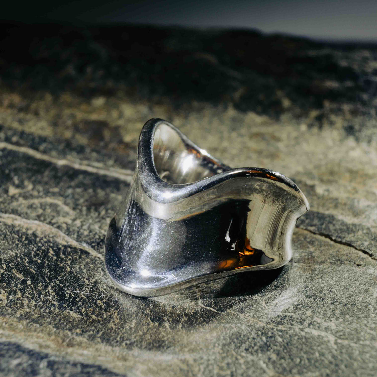 Evolution Ring Bold Beauty: A Thick and Artistic Ring with a Stunning Design - Nine Amulets 