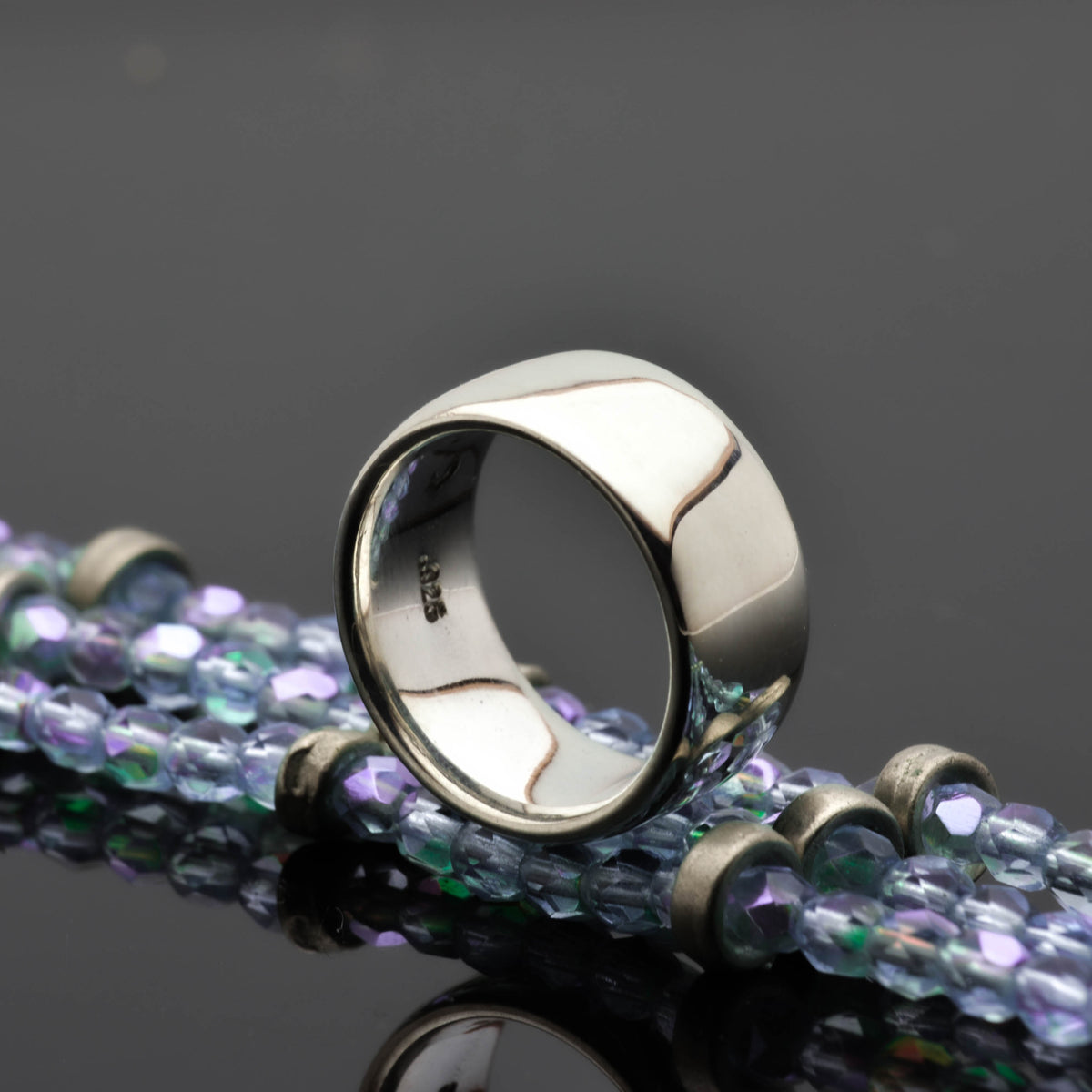 The Sleek and Stylish Sterling Silver Bullet Ring - Nine Amulets 