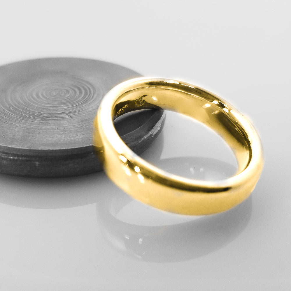 Discover the Uniquely Designed 14K Solid Gold Band with a Smooth Surface and Comfortable Feel - Nine Amulets 