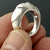 Shrimp dome sterling silver ring