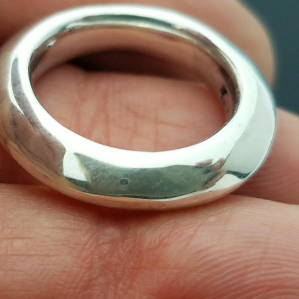 Solid unique designer sterling silver ring