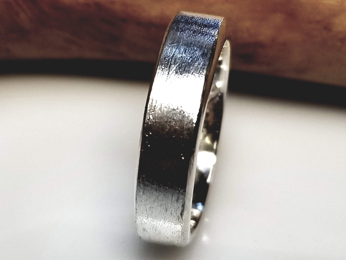 Textured fine silver band