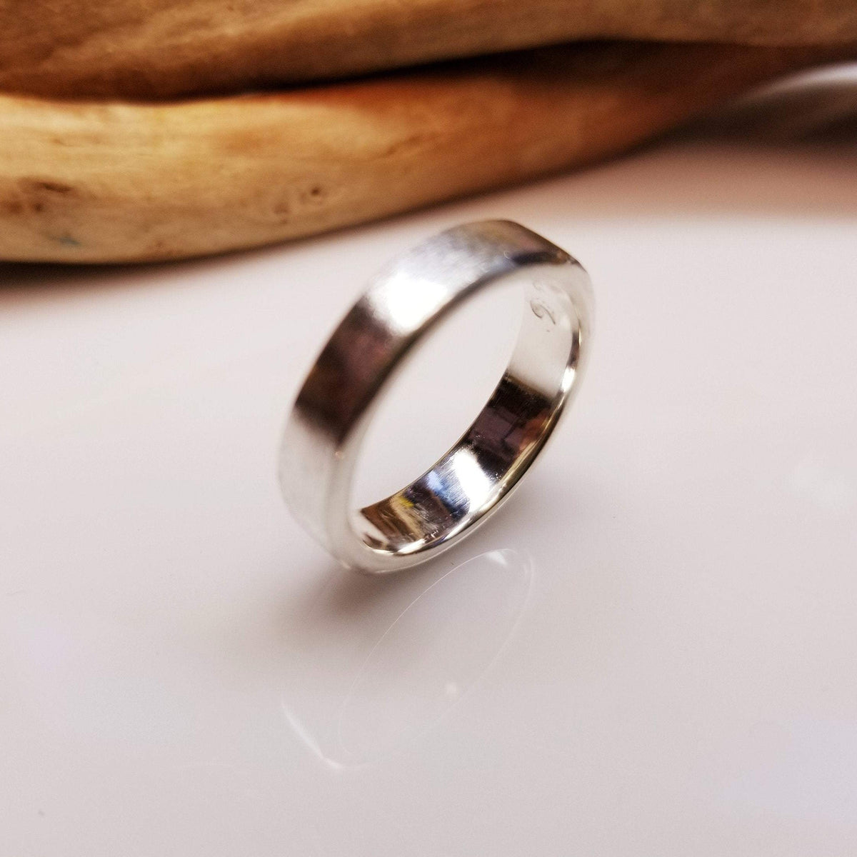 Gorgeous fine silver thick band
