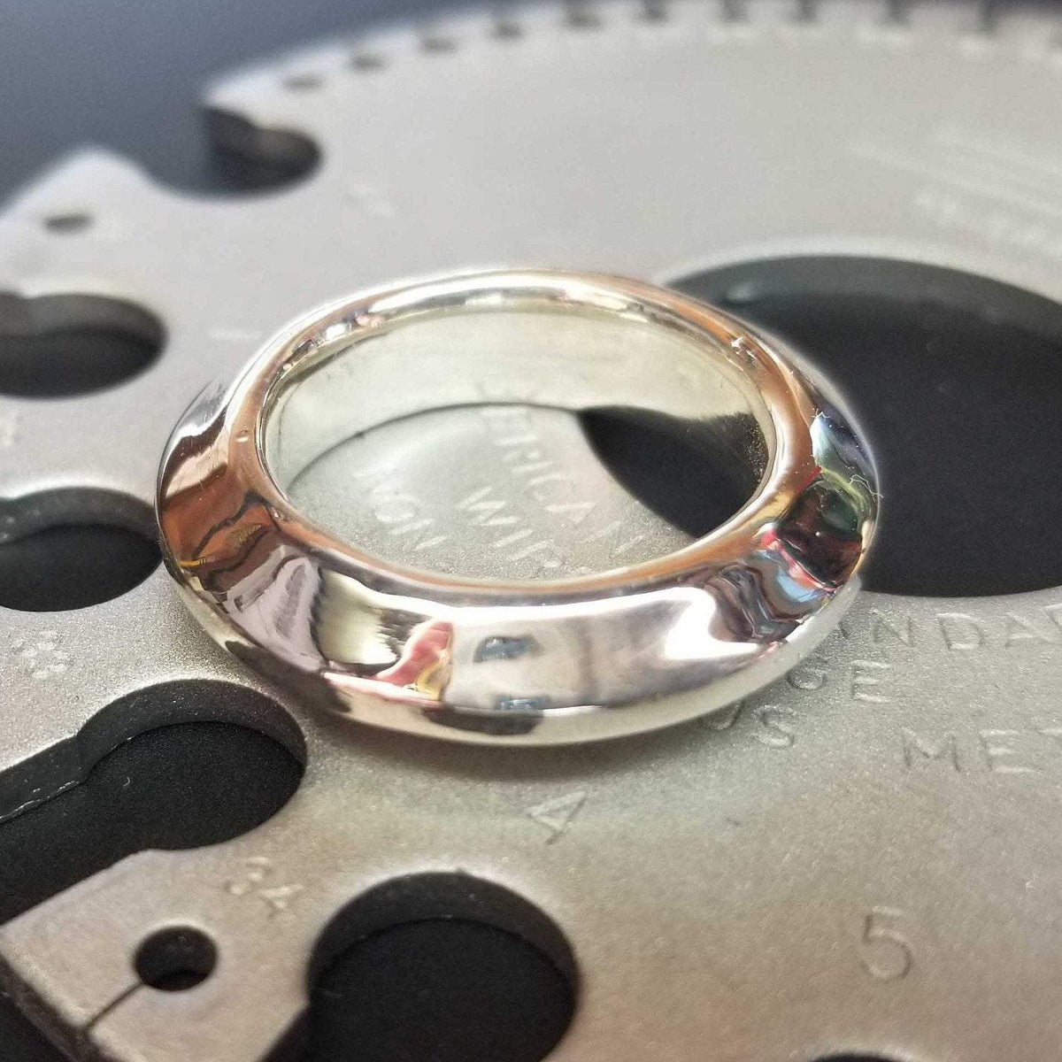Warrior Disk I: Bold Attitude and Artistic Flair in a Thick, Attractive Sterling Silver Ring - Nine Amulets 