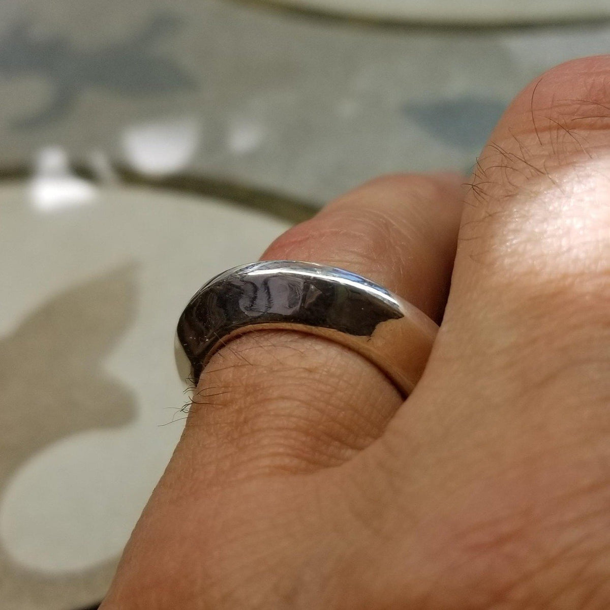 Warrior Disk I: Bold Attitude and Artistic Flair in a Thick, Attractive Sterling Silver Ring - Nine Amulets 