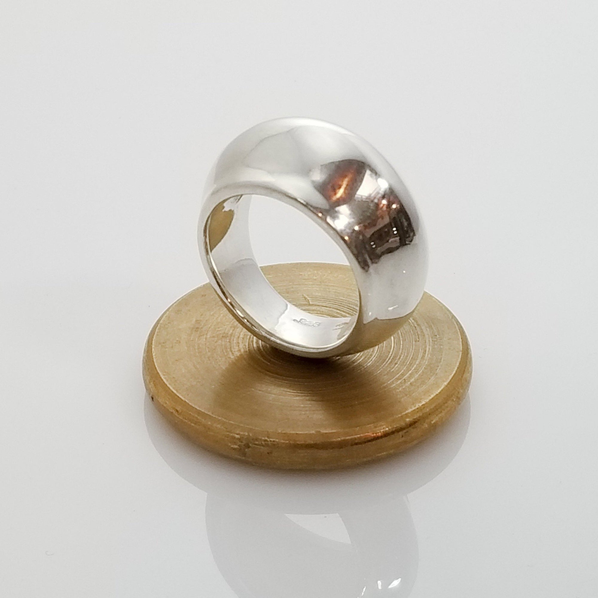 Florence dome sterling silver ring