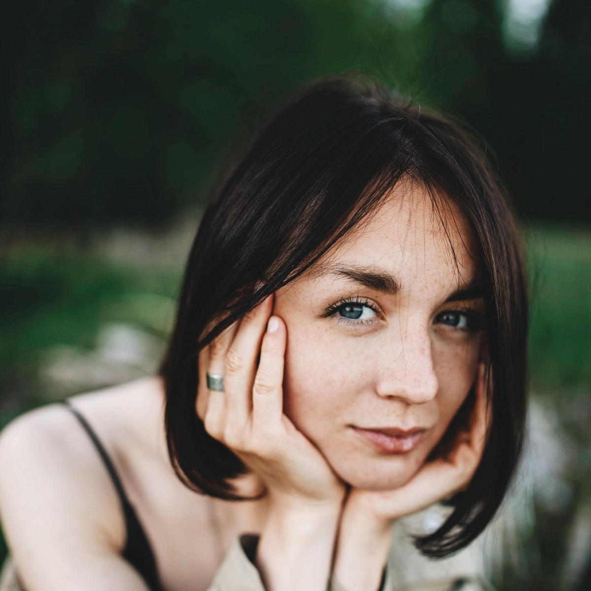 &quot;Echoes of Elegance: The Artisanal Sterling Silver Tube Ring - An Unparalleled Blend of Style, Substance, and Svelte Craftsmanship&quot; - Nine Amulets 