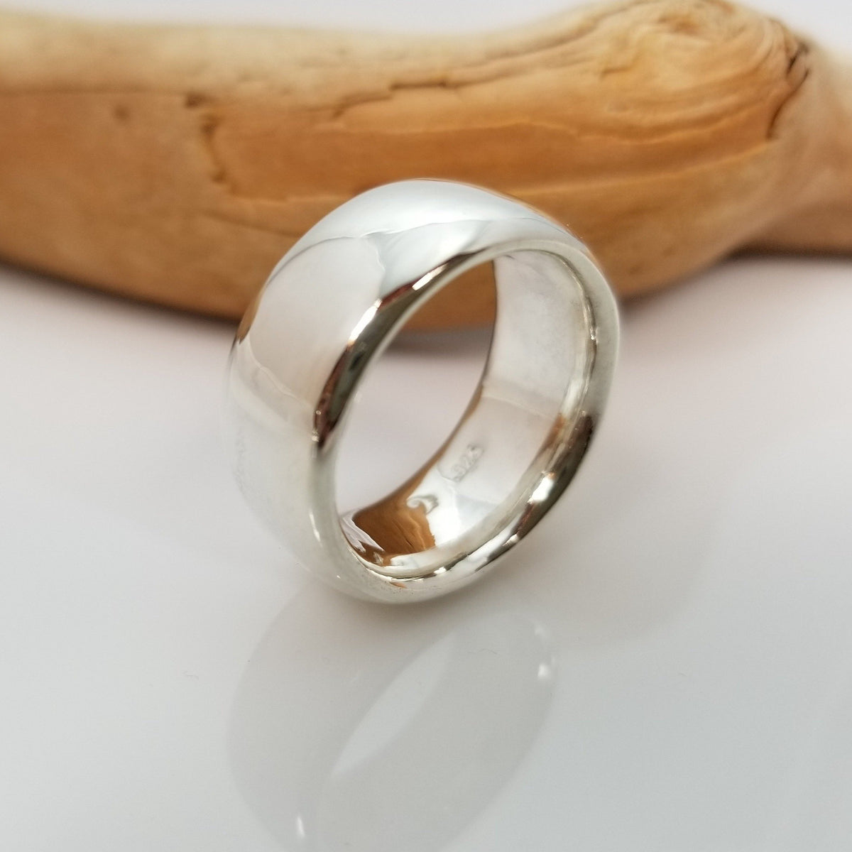 Full Moon Sterling Silver.925 Ring | Wide long walled ring 