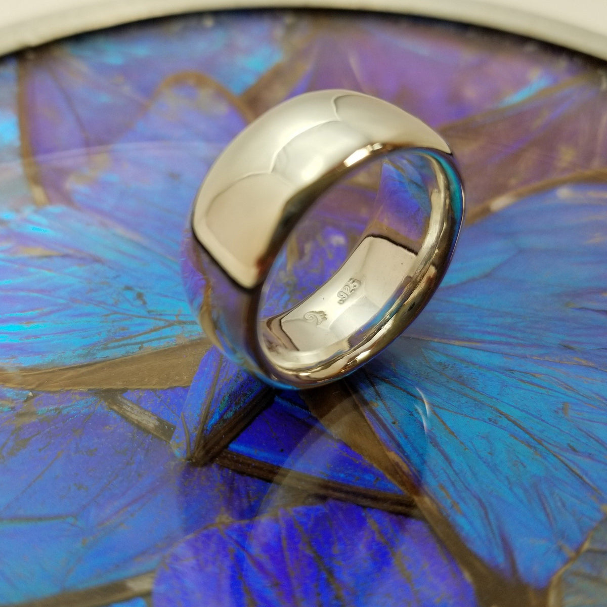 Full Moon Sterling Silver.925 Ring | Wide long walled ring 