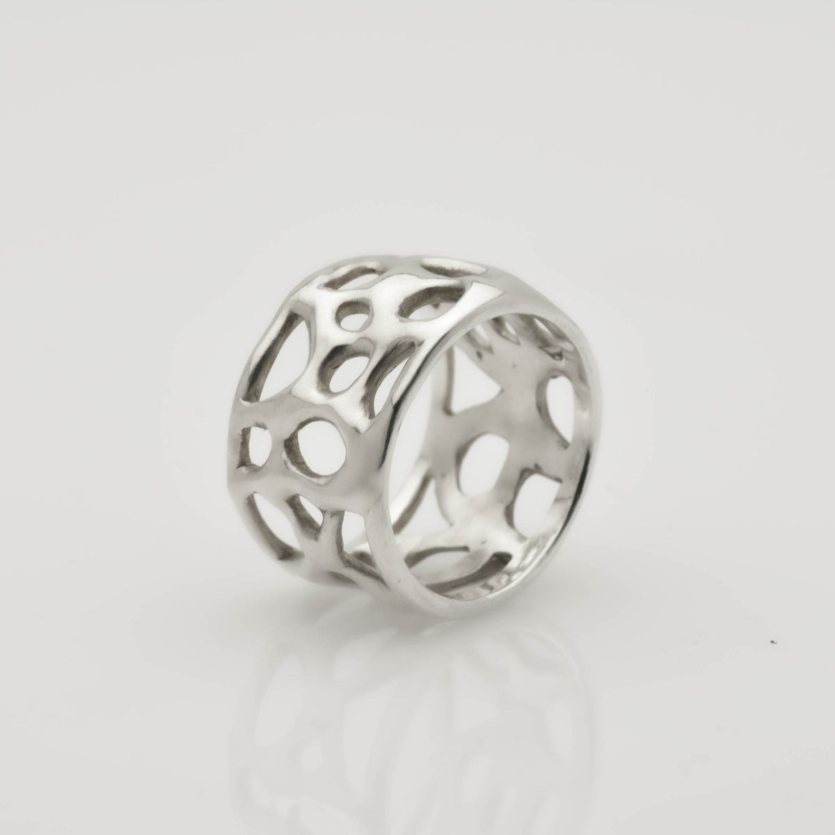 Organic Elegance: A One-of-a-Kind Sterling Silver Ring Inspired by Natural Beauty - Nine Amulets 