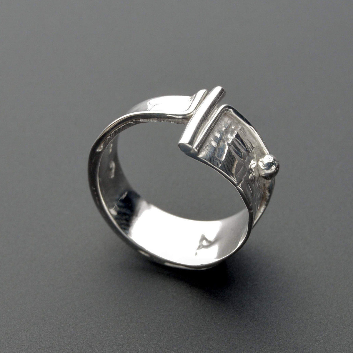 artistic silver ring