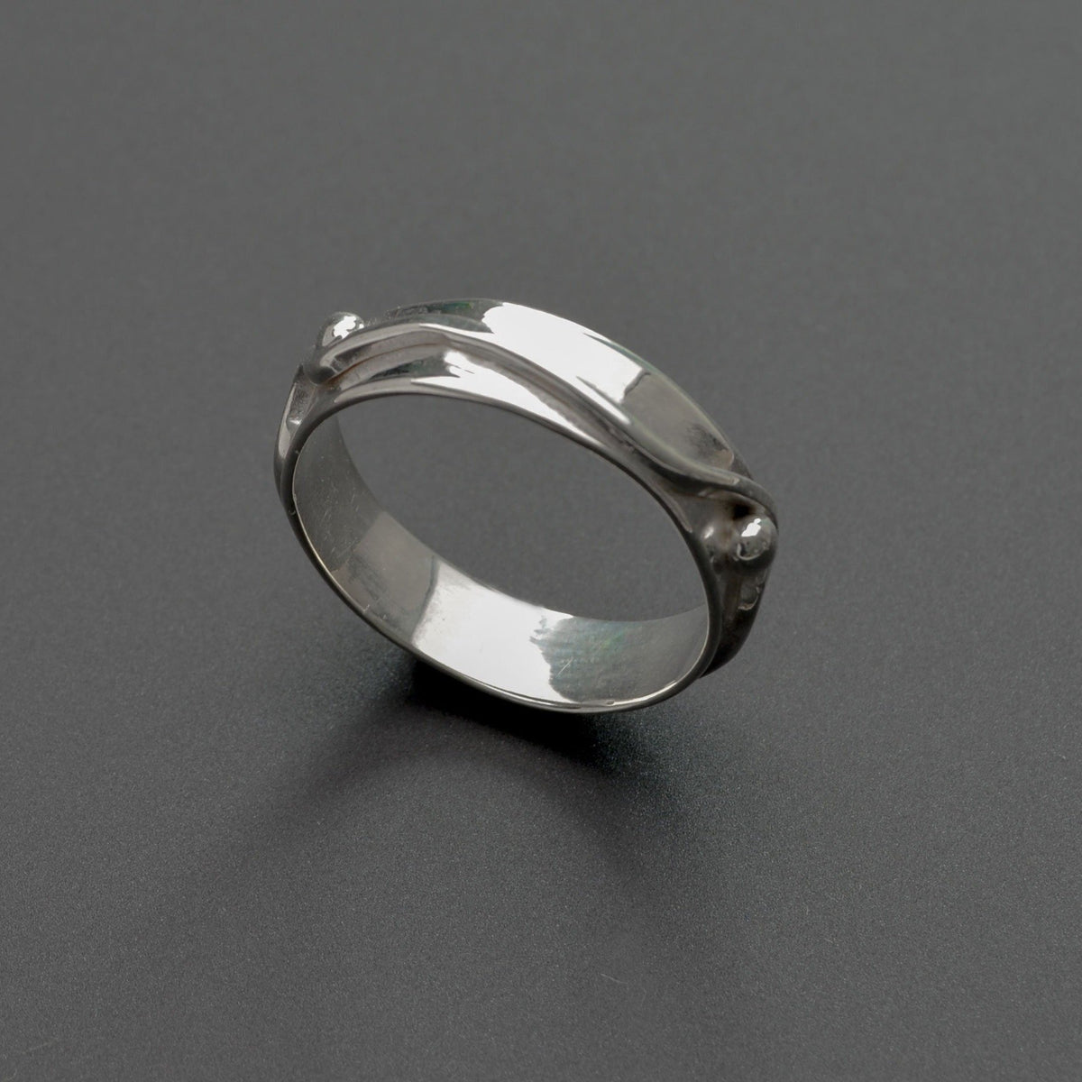 Peace sterling silver ring