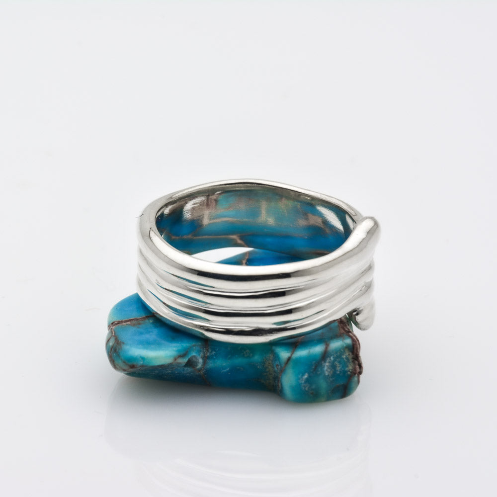 Rings of Joy. Silver Organic Ring With an Unique Hand Made Design - Nine Amulets 