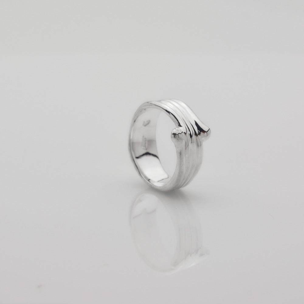 Rings of Joy. Silver Organic Ring With an Unique Hand Made Design - Nine Amulets 