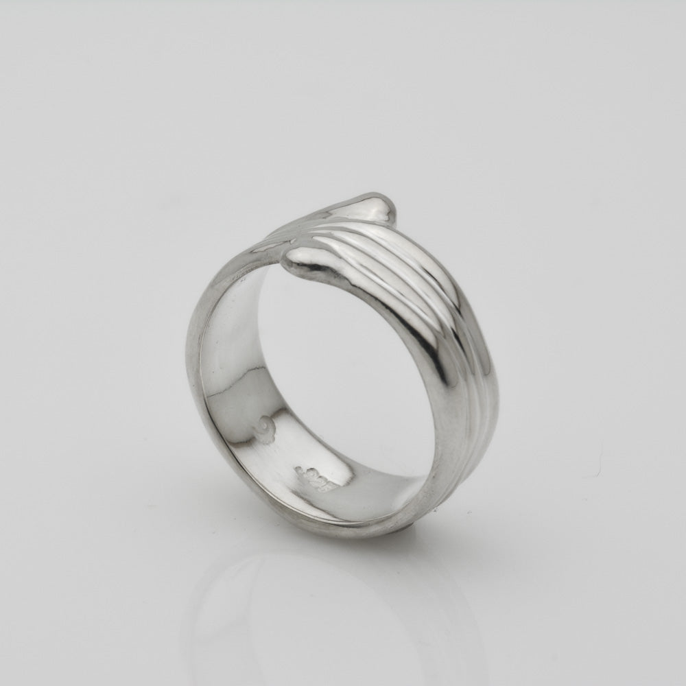 Rings of Joy. Silver Organic Ring With an Unique Hand Made Design