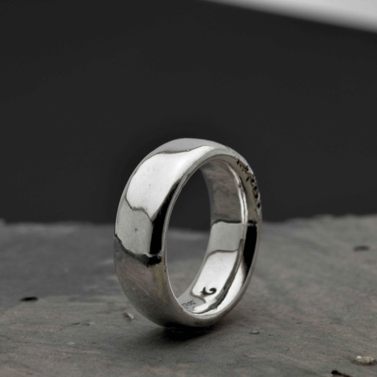 Solider und dicker Old Moon Ring aus Sterlingsilber