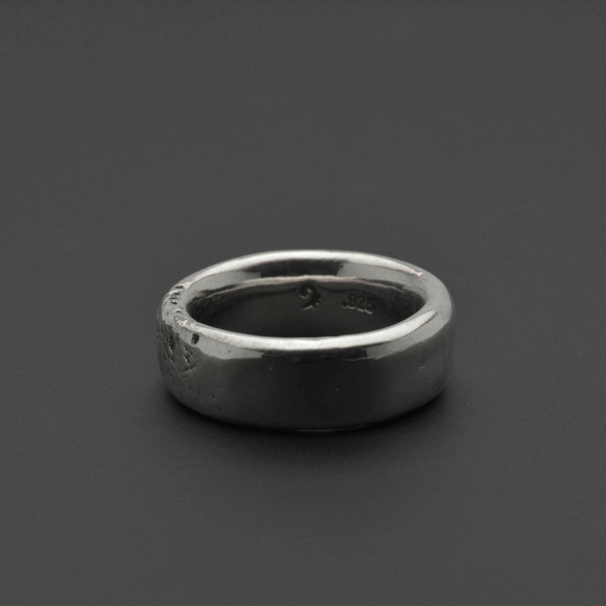 Solider und dicker Old Moon Ring aus Sterlingsilber