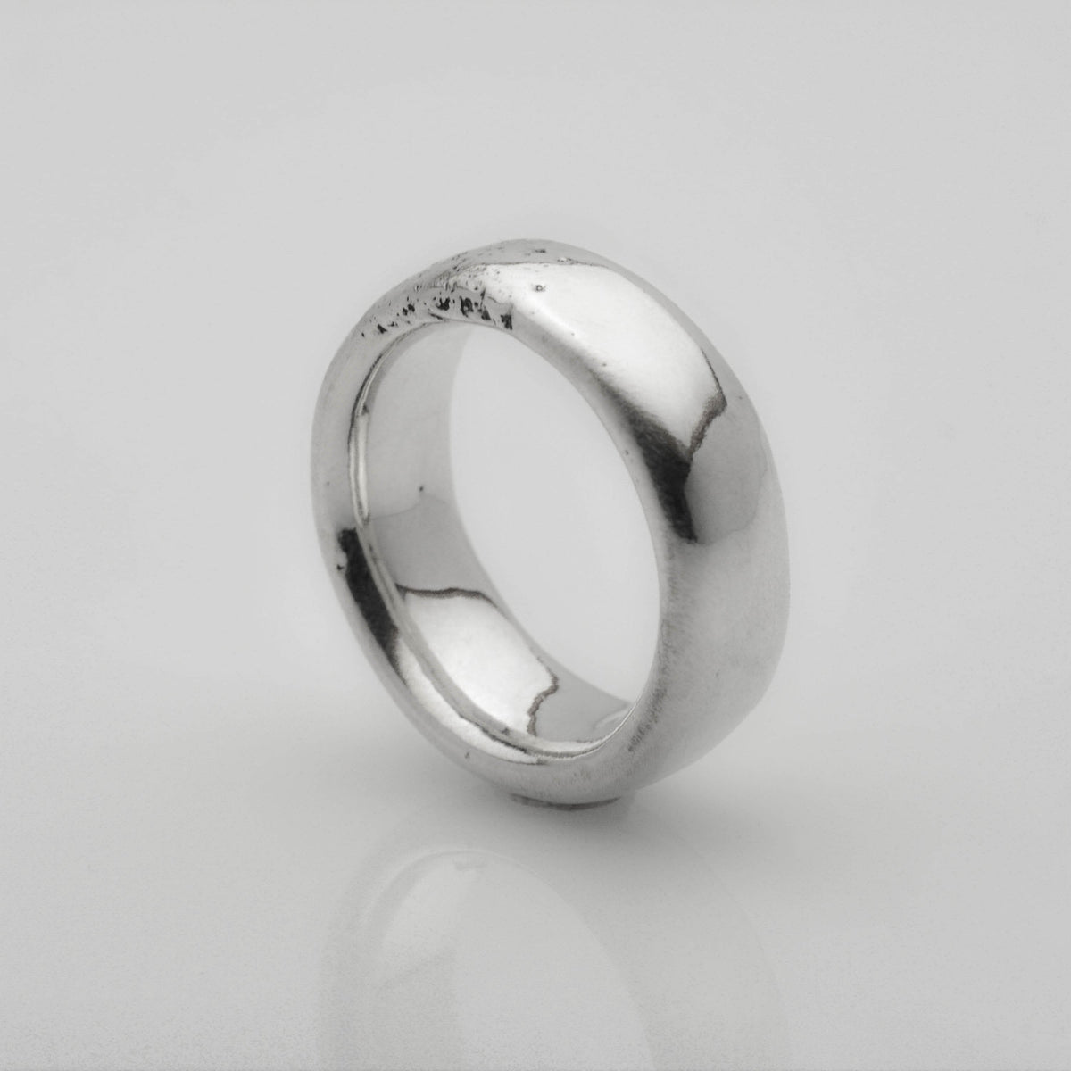 Solider und dicker Old Moon Ring aus Sterlingsilber