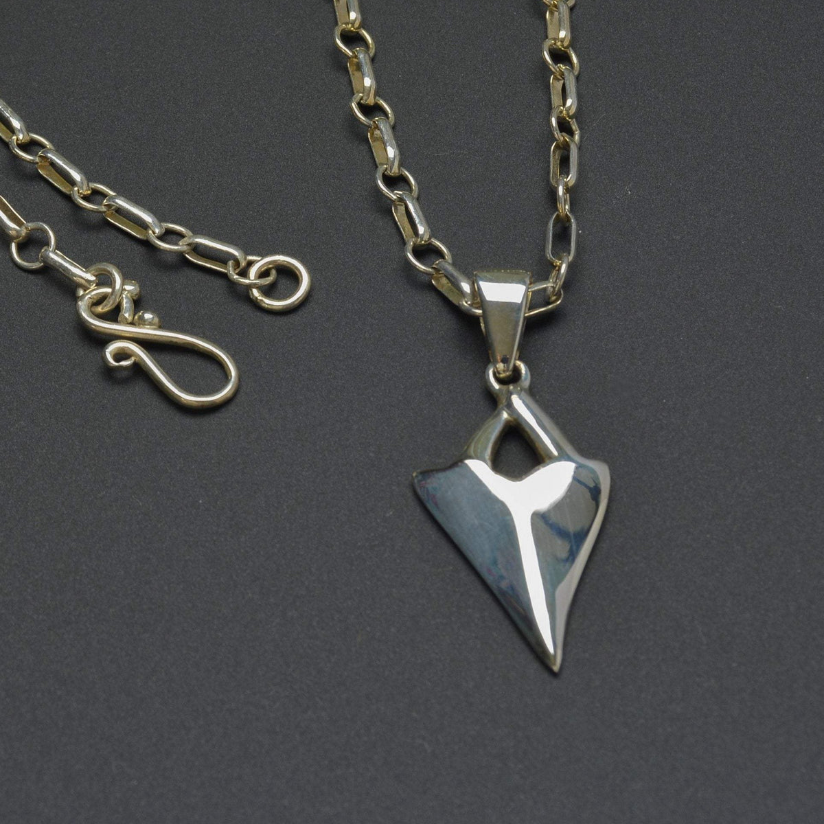 Spear sterling silver pendant