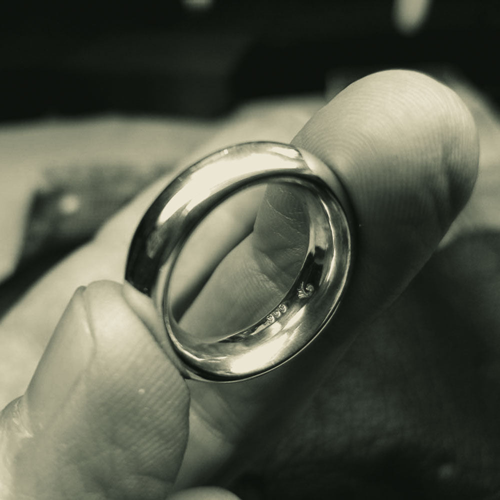 Bold and Beautiful: Artist-Created Fat Moon Ring with Smooth, Comfortable Design - Nine Amulets 