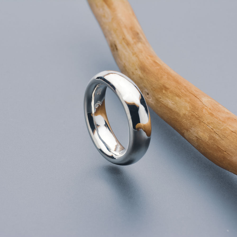Bold and Beautiful: Artist-Created Fat Moon Ring with Smooth, Comfortable Design - Nine Amulets 