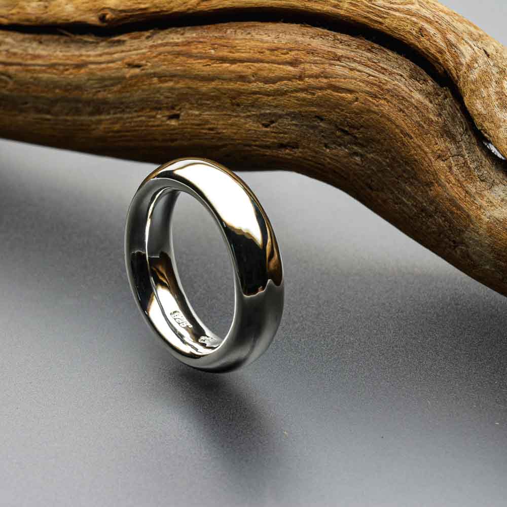 Bold and Beautiful: Artist-Created Fat Moon Ring with Smooth, Comfortable Design - Nine Amulets 