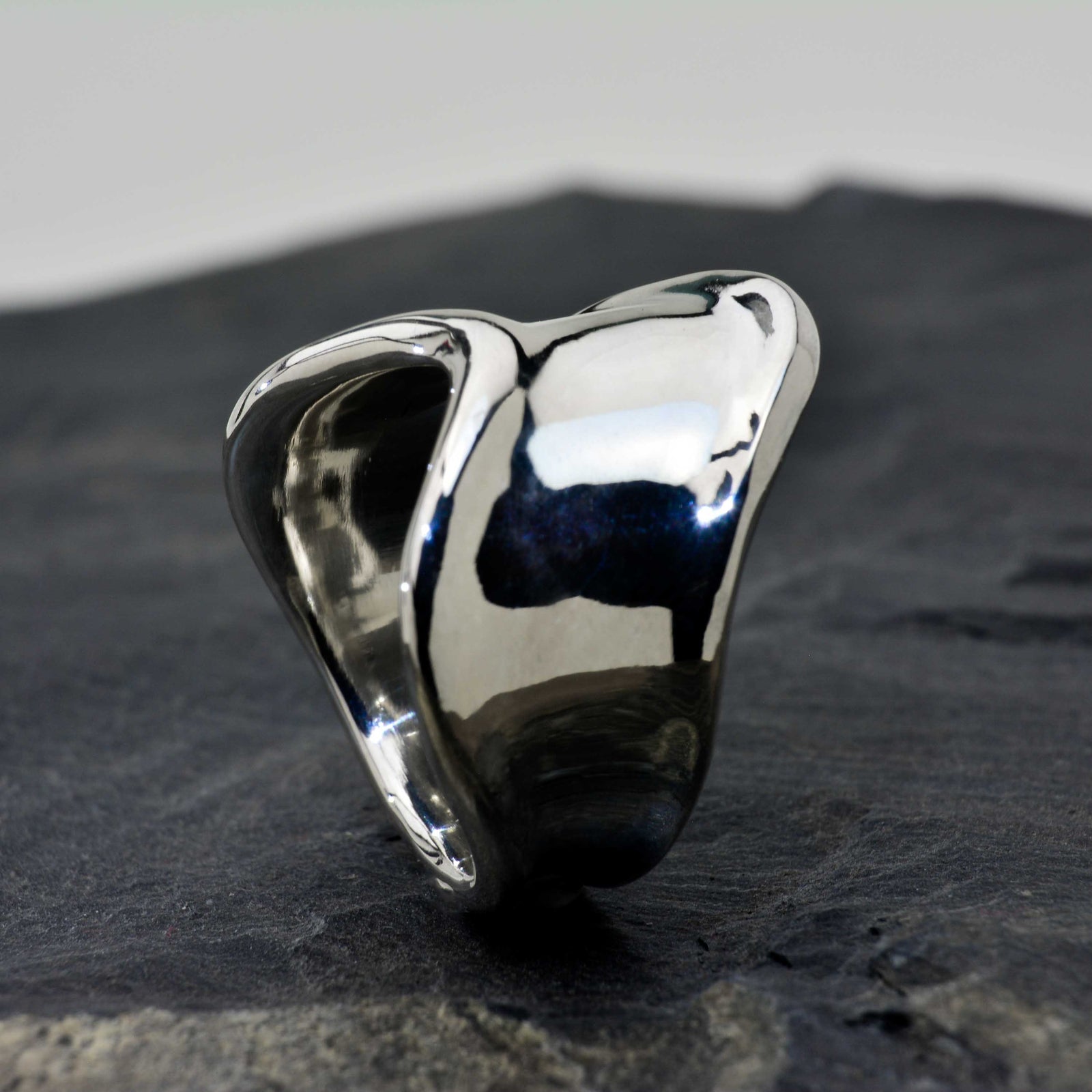 Evolution Ring Bold Beauty: A Thick and Artistic Ring with a Stunning Design - Nine Amulets 