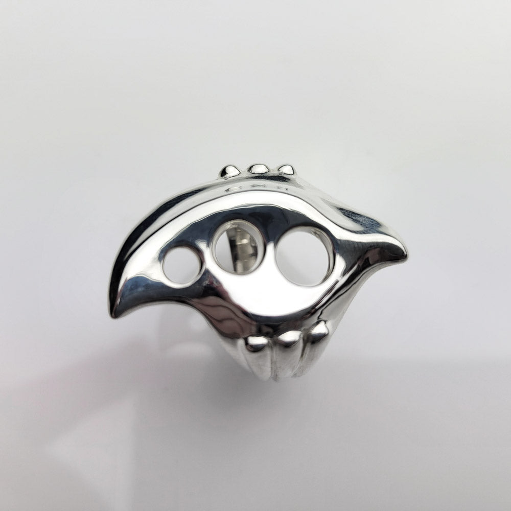 Heavyweight Futurist Sterling Silver Ring: A Bold and Powerful Statement Piece