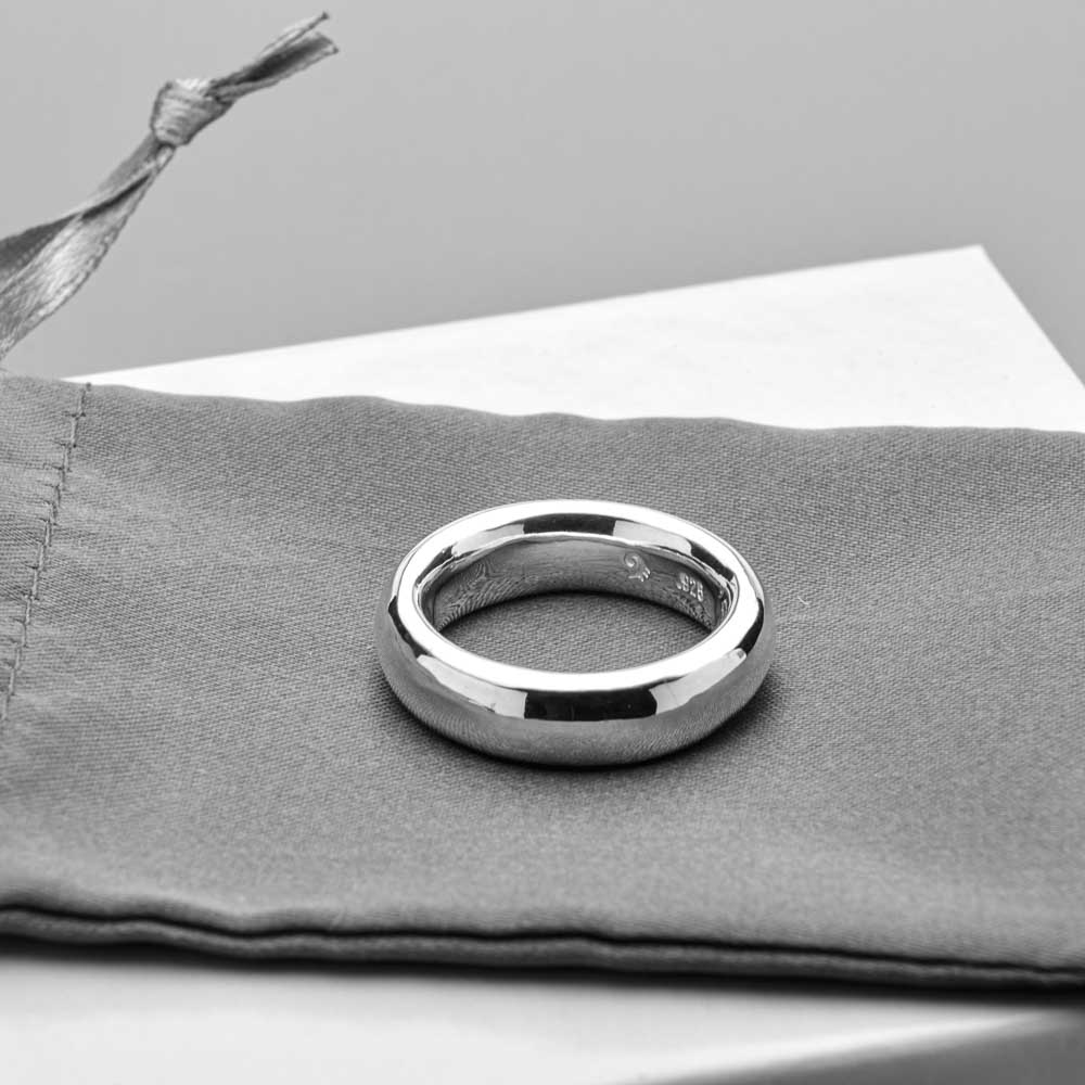 Bold and Beautiful: Artist-Created Fat Moon Ring with Smooth, Comfortable Design - Nine Amulets 
