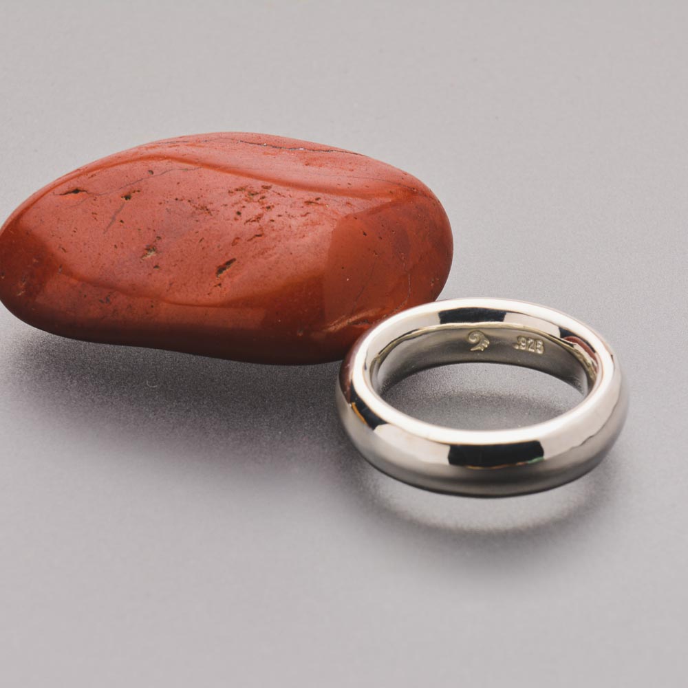 Bold and Beautiful: Artist-Created Fat Moon Ring with Smooth, Comfortable Design - Nine Amulets 