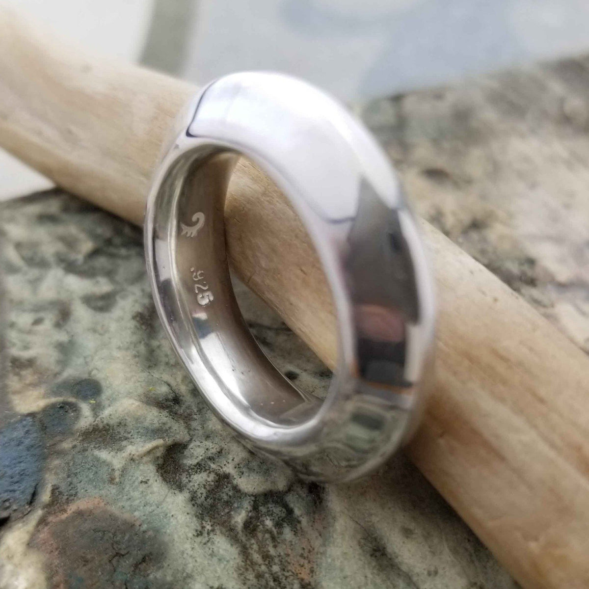 Warrior Disk Ring in sterling silver | edgy | a thick band 